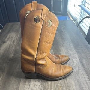 Men's Vintage Made in the USA Rustic Brown Western Boots